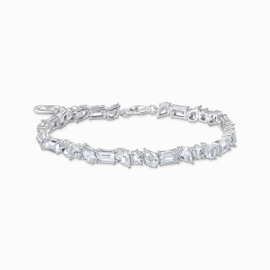 Thomas Sabo Sterling Silver Tennisarmband mit 31 weißen Steinen Silber A2144-051-14 bei Juwelier Kröpfl