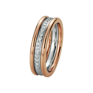 Collection Ruesch Brillantring Rotgold, Weißgold, Brillanten bei Juwelier Kröpfl