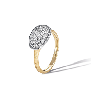 Marco Bicego Lunaria Lunaria Ring in Gold mit Diamanten, mini AB581_B_YW_Q6 bei Juwelier Kröpfl