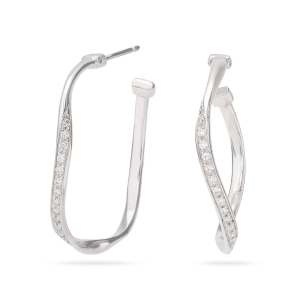 Marco Bicego Marrakech Hoop-Ohrringe aus Weißgold mit Diamanten OG406_B_W_01 bei Juwelier Kröpfl