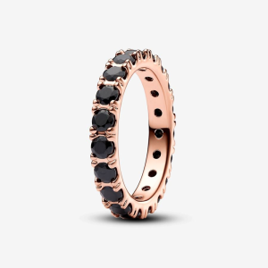 Pandora Timeless Schwarze Funkelnde Reihe Ewigkeitsring 180050C02 bei Juwelier Kröpfl