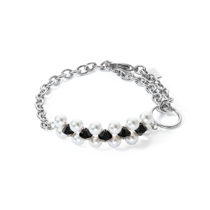 Coeur de Lion Armband Choker Mysterious silber - schwarz 4080301317 bei Juwelier Kröpfl