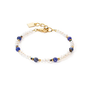 Coeur de Lion Armband Flow Süßwasserperlen & Sodalith gold 1109300700 bei Juwelier Kröpfl