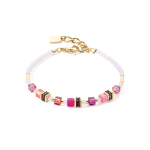 Coeur de Lion Armband Mini Cubes Magenta 4565300422 bei Juwelier Kröpfl