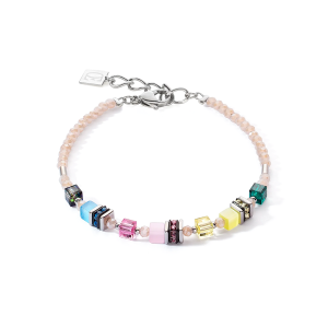 Coeur de Lion Armband Mini Cubes multicolor pastell 4565301522 bei Juwelier Kröpfl