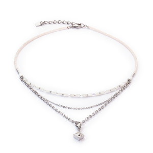 Coeur de Lion Brilliant Square Layer Halskette silber 6005101417 bei Juwelier Kröpfl