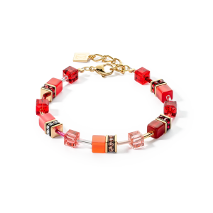 Coeur de Lion GeoCUBE® GeoCUBE® Iconic Armband gold-rot 2838300300 bei Juwelier Kröpfl