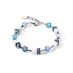 Coeur de Lion GeoCUBE® GeoCUBE® Iconic Nature Armband blau-weiß 3018300714 bei Juwelier Kröpfl