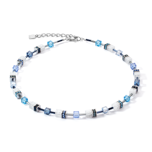 Coeur de Lion GeoCUBE® GeoCUBE® Iconic Nature Halskette blau-weiß 3018100714 bei Juwelier Kröpfl