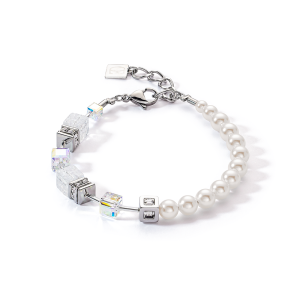 Coeur de Lion GeoCUBE® GeoCUBE® Precious Fusion Pearls Armband weiß 5086301400 bei Juwelier Kröpfl