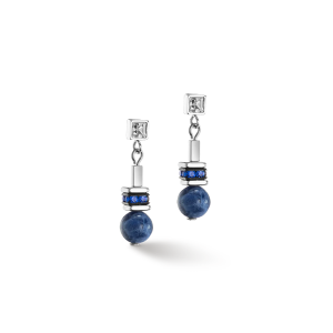 Coeur de Lion Ohrringe Atlantis Spheres silber-blau 4351210717 bei Juwelier Kröpfl