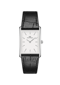 Daniel Wellington Bound Bound Black Crocodile Silver DW00100697 bei Juwelier Kröpfl