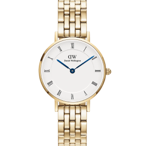 Daniel Wellington Petite Petite Roman Numerals 5-Link Gold DW00100682 bei Juwelier Kröpfl