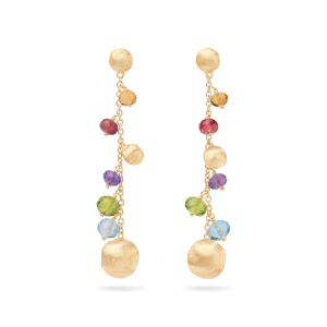 Marco Bicego Africa Gemstones Hängeohrringe mit bunten Edelsteinen und Diamanten OB1862_MIX02 bei Juwelier Kröpfl