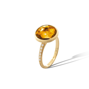 Marco Bicego Jaipur Color Ring aus Gold mit Citrin und Diamanten AB586-B_QG01_Y_02 bei Juwelier Kröpfl