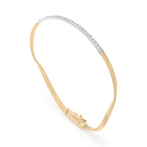 Marco Bicego Marrakech Halbstarres Armband aus Gelbgold mit Diamant-Baguette SG38_B_YW_M5 bei Juwelier Kröpfl