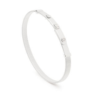 Marco Bicego Masai Armreif aus Weißgold mit Diamant-Spot in schmaler Version SG43_B_W_01 bei Juwelier Kröpfl