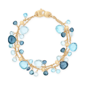 Marco Bicego Paradise zweireihiges Armband aus Gelbgold mit Topas-Mix BB2594_TP01 bei Juwelier Kröpfl