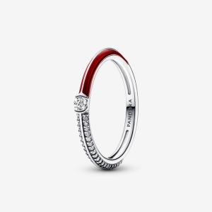 Pandora Me Pandora ME Pavé & Rot Doppelring 192528C01 bei Juwelier Kröpfl