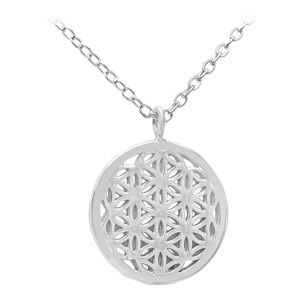 Simple Pledge Halskette „Flower of Life“ silber bei Juwelier Kröpfl