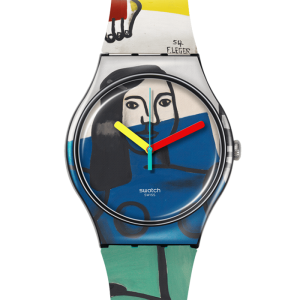 Swatch LEGER'S TWO WOMEN HOLDING FLOWERS SUOZ363 bei Juwelier Kröpfl