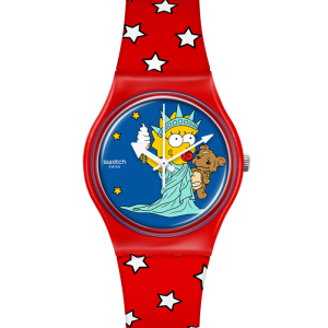 Swatch LITTLE LADY LIBERTY SO28Z120 bei Juwelier Kröpfl