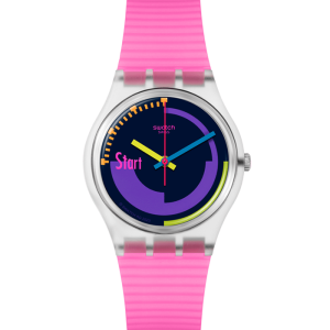 Swatch SWATCH NEON PINK PODIUM SO28K111 bei Juwelier Kröpfl