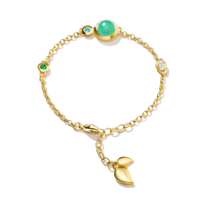 Tamara Comolli Bouton BOUTON Armband Mini Chain Lagoon B-BOU-c-Lag-sm-yg bei Juwelier Kröpfl