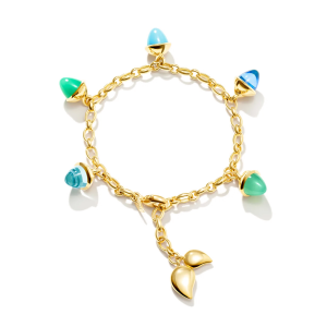 Tamara Comolli Mikado MIKADO Armband Flamenco Charm Lagoon B-MFL-Ch-Lag-yg bei Juwelier Kröpfl