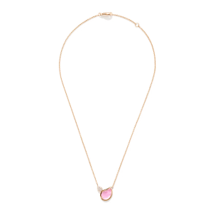 Tamara Comolli Signature SIGNATURE Drops Halskette mit Turmalin rosa und Diamant Pavé N-Sig-2Dr-TuRo-prg bei Juwelier Kröpfl