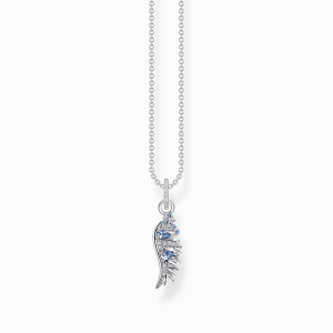 Thomas Sabo Rising Phoenix Kette Phönix-Flügel mit blauen Steinen silber KE2168-644-1 bei Juwelier Kröpfl