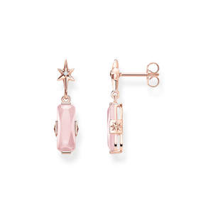 Thomas Sabo Sparkling Heitage Ohrstecker rosa Stein mit Stern H2107-417-9 bei Juwelier Kröpfl