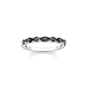 Thomas Sabo Sparkling Heitage Ring schwarze Steine silber TR2341-051-11 bei Juwelier Kröpfl