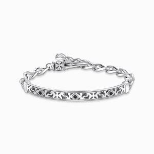 Thomas Sabo Sterling Silver Armband mit Fellmuster Silber geschwärzt A2146-643-21 bei Juwelier Kröpfl