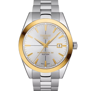 Tissot Gentleman Gentleman Powematic 80 Silicium Solid 18K Gold Bezel T927.407.41.031.01 bei Juwelier Kröpfl