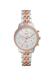 Fossil Neutra Damenuhr Chronograph Edelstahl zweifarbig ES5279 bei Juwelier Kröpfl