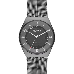 Skagen Grenen Herrenuhr Solarwerk Milanaise Edelstahl anthrazit SKW6836 bei Juwelier Kröpfl