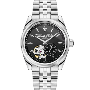 Thomas Sabo Automatikuhr mit 36 mm und Lilienemblem silberfarben WA0414-201-203 bei Juwelier Kröpfl