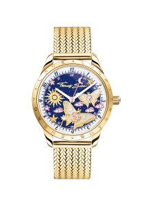 Thomas Sabo Damenuhr mit Schmetterlingen goldfarben WA0430-291-207 bei Juwelier Kröpfl
