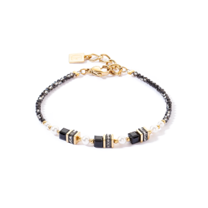 Coeur de Lion Armband Sparkling Princess gold-schwarz 4567301300 bei Juwelier Kröpfl