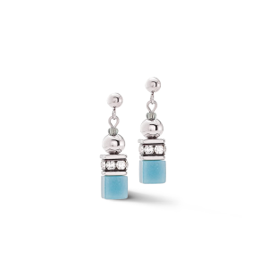 Coeur de Lion GeoCUBE® Fusion Spheres Ohrringe eisblau 4082210720 bei Juwelier Kröpfl
