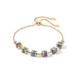 Coeur de Lion Sparkling Classic Chain Armband gold-multicolor 4410301500 bei Juwelier Kröpfl