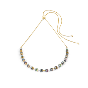Coeur de Lion Sparkling Classic Chain Halskette gold-multicolor 4410101500 bei Juwelier Kröpfl