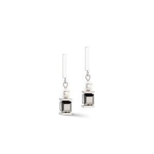 Coeur de Lion Vintage Pearl Mix Ohrringe silber-grau 4030211230 bei Juwelier Kröpfl