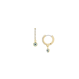 Fossil Creolen-Ohrringe Sutton Evil Eye Metall JA7286710 bei Juwelier Kröpfl