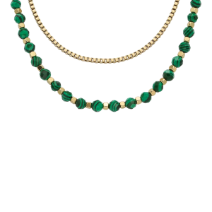 Fossil Kette All Stacked Up Beads rekonstruiert Malachit grün JA7246710 bei Juwelier Kröpfl