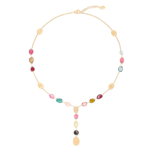 Marco Bicego Lunaria Color 18K Gelbgold Lariat Turmalin Halskette CB2870-B_TM01_Y_02 bei Juwelier Kröpfl