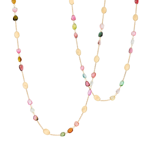 Marco Bicego Lunaria Color 18K Gelbgold Turmalin Halskette lang CB2868_TM01_Y_02 bei Juwelier Kröpfl