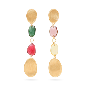 Marco Bicego Lunaria Color 18K Gelbgold Turmalin Mix Ohrhänger OB1899_TM01_Y_02 bei Juwelier Kröpfl