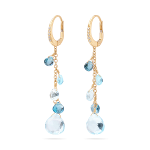 Marco Bicego Paradise einreihige Ohrringe mit Diamanten und Topas-Mix OB1743-MB_TP01_Y bei Juwelier Kröpfl